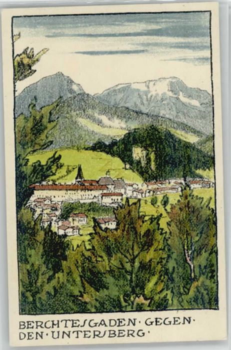Berchtesgaden Kuenstlerkarte ungelaufen ca. 1920