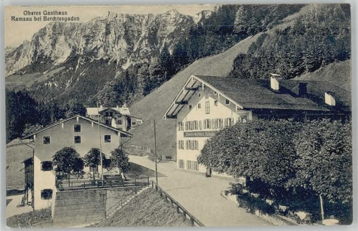Ramsau Berchtesgaden Oberes Gasthaus ungelaufen ca. 1910