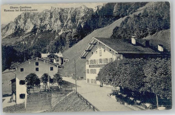 Ramsau Berchtesgaden Oberes Gasthaus ungelaufen ca. 1910