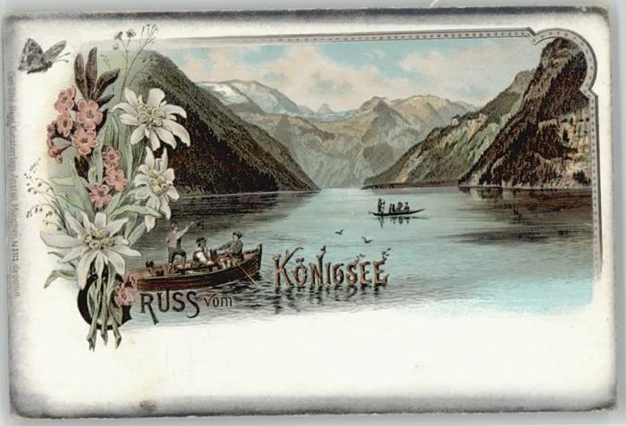 Koenigssee erchtesgaden  ungelaufen ca. 1900