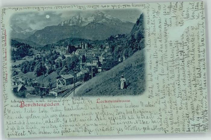 BERCHTESGADEN Bayern Locksteinstrasse x 1898