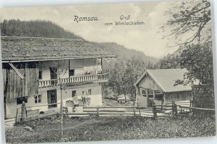 Ramsau Berchtesgaden Ramsau Wimbachlehen ungelaufen ca. 1910