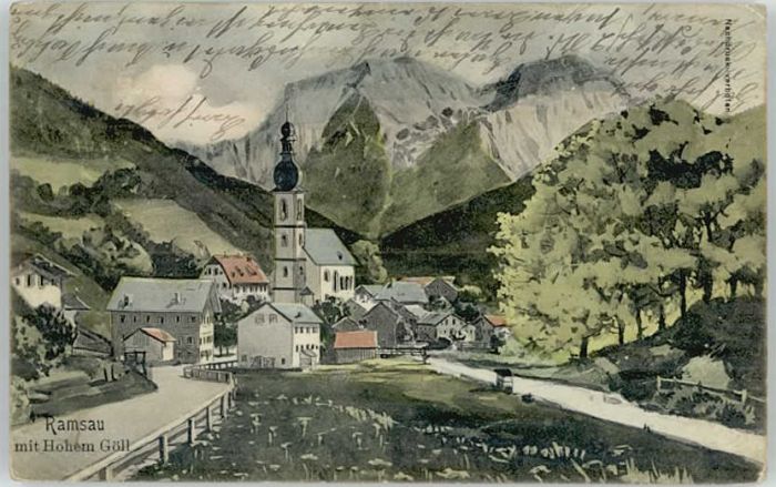 Ramsau Berchtesgaden Ramsau Künstlerkarte x 1910