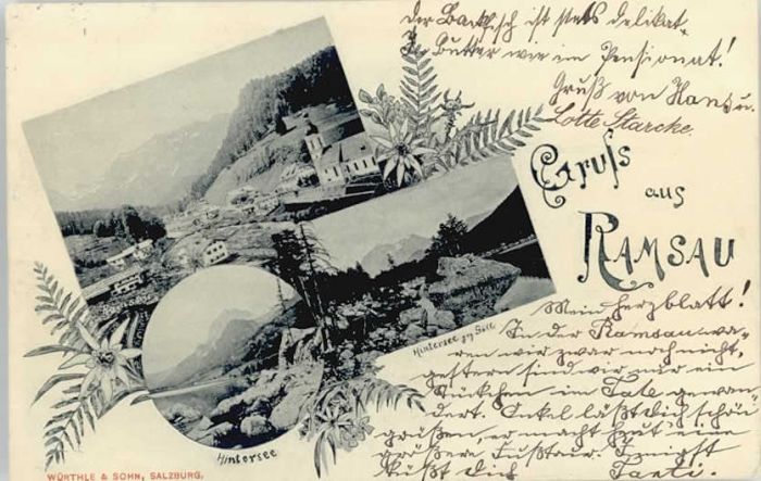 Ramsau Berchtesgaden Ramsau Hintersee x 1904