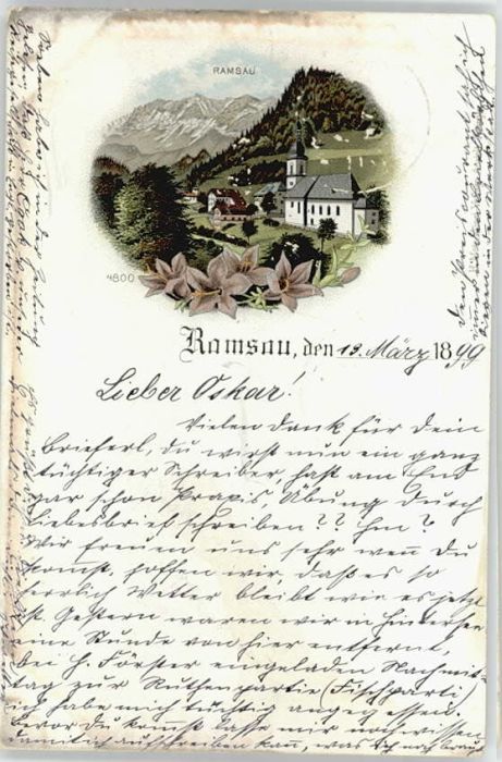 Ramsau Berchtesgaden Ramsau  x 1899