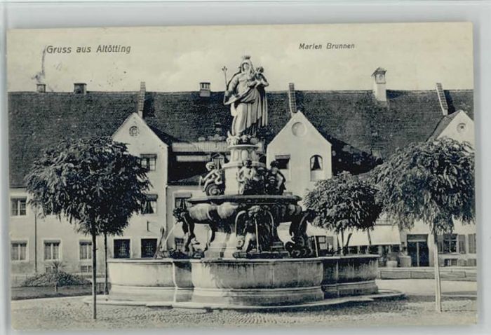 ALToeTTING Bayern arien Brunnen x 1911