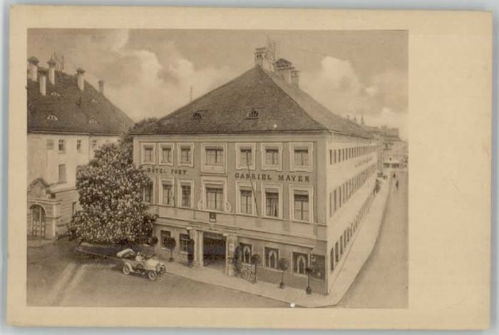 Altoetting otel Post ungelaufen ca. 1920
