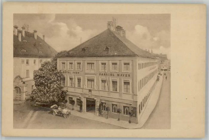 Altoetting otel Post ungelaufen ca. 1920