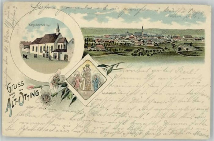 Altoetting apuziner Kirche  x 1900