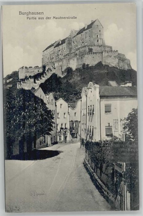 Burghausen Salzach Mautnerstrasse ungelaufen ca. 1910
