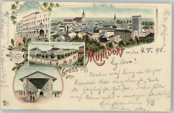 Muehldorf Inn Muehldorf Inn Maximilian Bruecke Bahnho