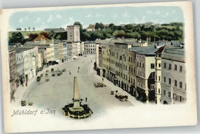 Muehldorf Inn ungelaufen ca. 1900