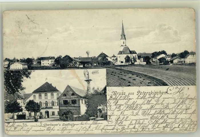 Peterskirchen Oberbayern Peterskirchen Gasthof Oberbauer x 1906