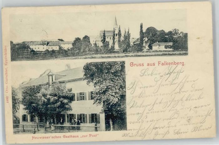 Falkenberg Niederbayern Falkenberg Gasthaus Post x 1903