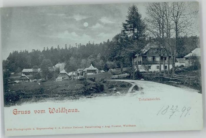 Zwiesel Niederbayern Zwiesel Waldhaus o 1899