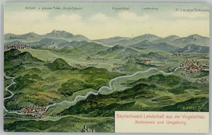 Bodenmais Rabenstein Zwiesel ungelaufen ca. 1910