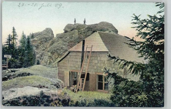 Osserschutzhaus Ossaschutzhaus Bayrischer Wald o 1909