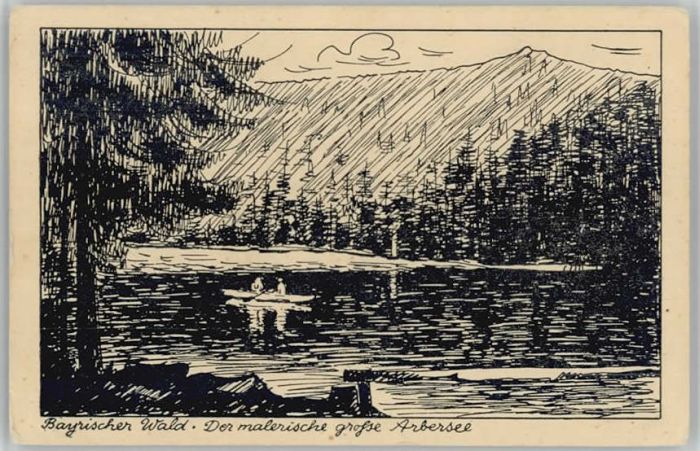 Bayerisch Eisenstein Arbersee ungelaufen ca. 1920