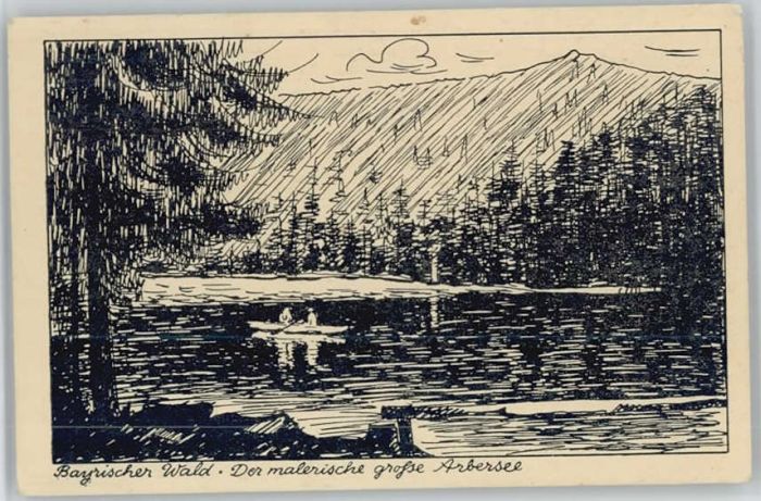 Bayerisch Eisenstein Arbersee ungelaufen ca. 1920