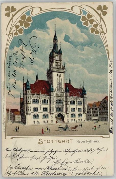 Stuttgart Rathaus x 1904