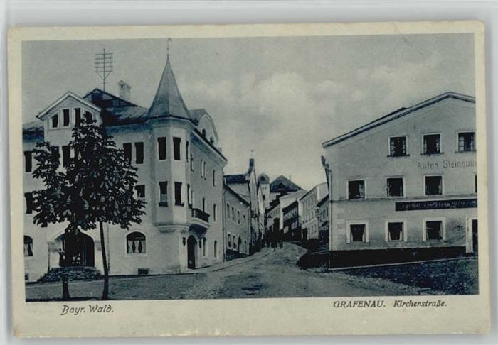 Grafenau Niederbayern Kirchstrasse ungelaufen ca. 1920