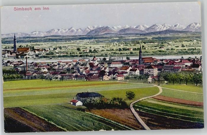 Simbach Inn ungelaufen ca. 1920