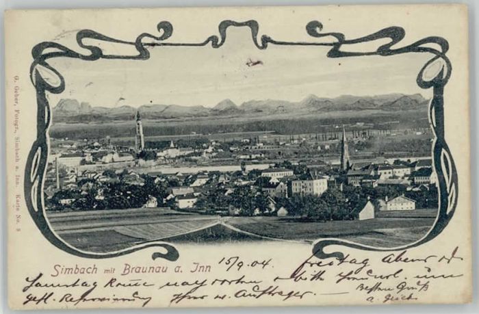 Simbach Inn Braunau x 1904