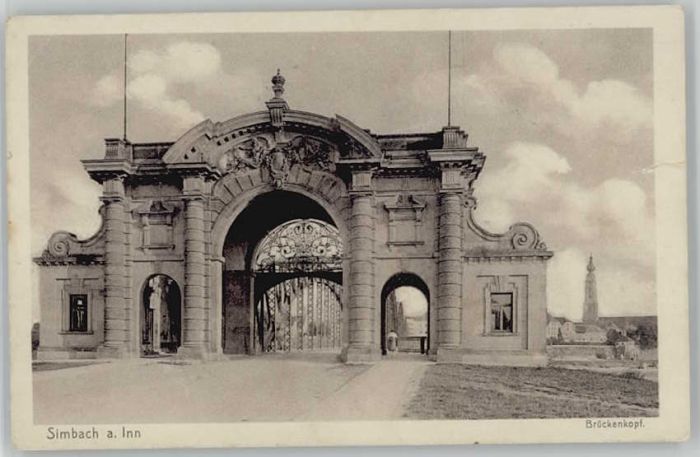 Simbach Inn ungelaufen ca. 1920