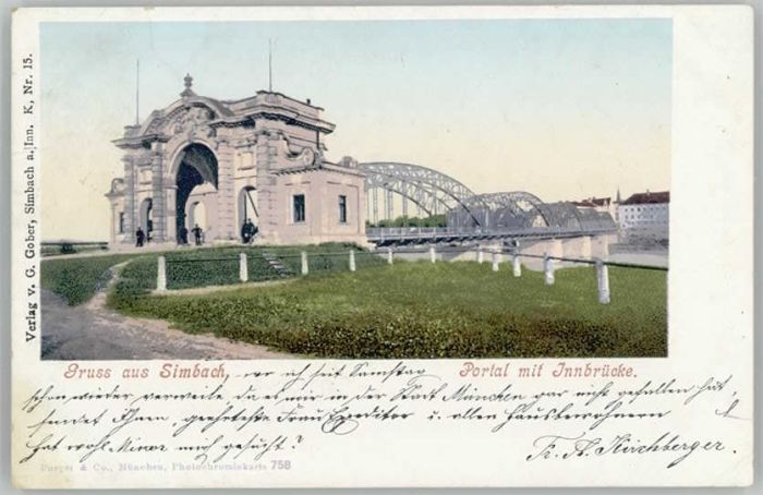 Simbach Inn Innbrücke x 1901