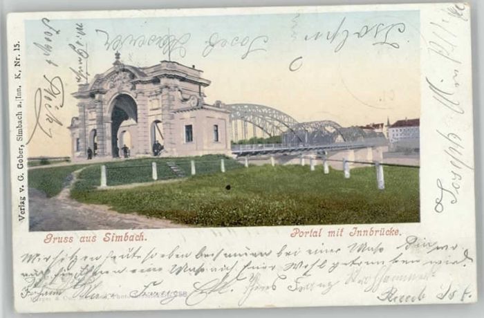 Simbach Inn Innbrücke x 1901
