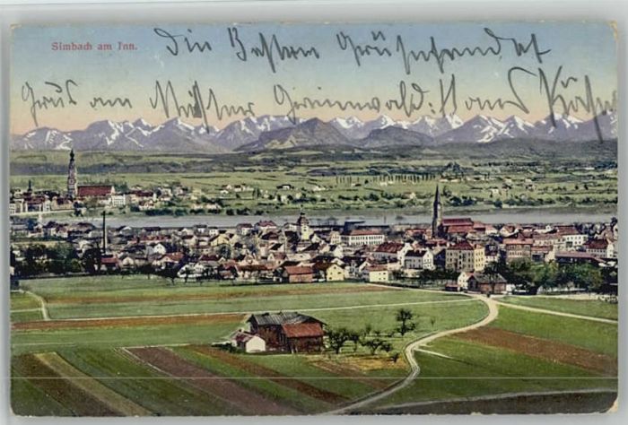 Simbach Inn Feldpost x 1917