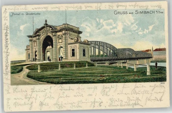Simbach Inn Innbrücke x 1901