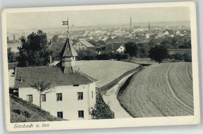 Simbach Inn ungelaufen ca. 1920