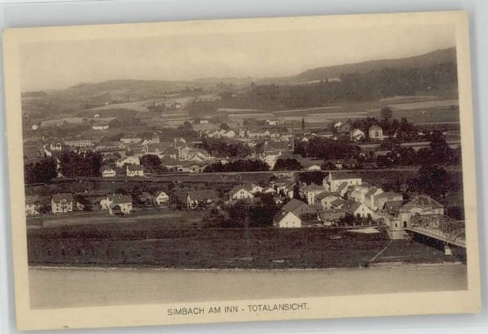 Simbach Inn ungelaufen ca. 1920