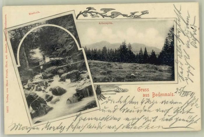 Bodenmais Regen Bayern Arberspitz Rissloch x 1901