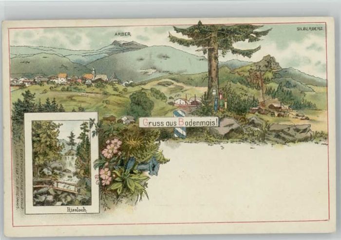 Bodenmais Rissloch Arber ungelaufen ca. 1900