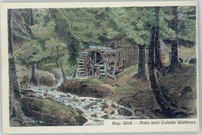 Zwiesel Niederbayern Zwiesel KünstlerAlfred Schweitzer ungel