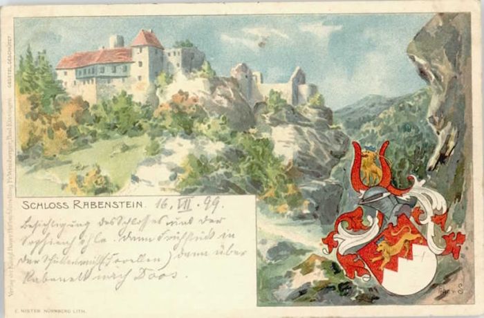 Zwiesel Niederbayern Zwiesel Schloss Rabenstein Künstlerkart