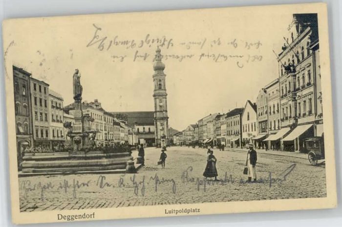Deggendorf Donau Deggendorf Luitpoldplatz x 1913
