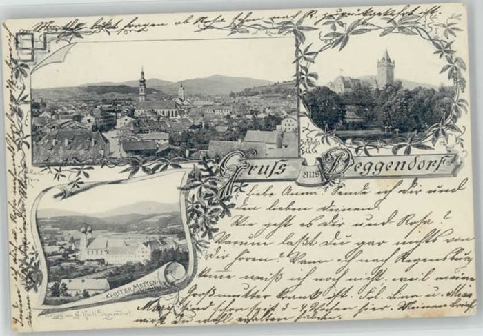 Deggendorf Donau Deggendorf Kloster Metten  Schloss Egg