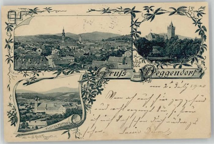 Deggendorf Donau Deggendorf Kloster Metten  Schloss Egg