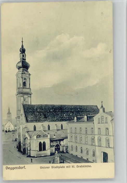Deggendorf Donau Deggendorf Grab Kirche  x 1915