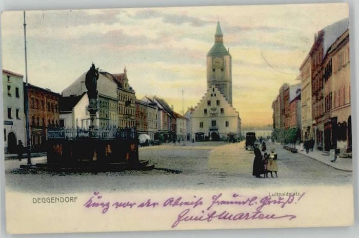 Deggendorf Donau Deggendorf Luitpoldplatz x 1904