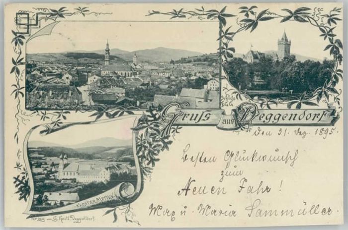 Deggendorf Donau Deggendorf Kloster Metten Schloss Egg x