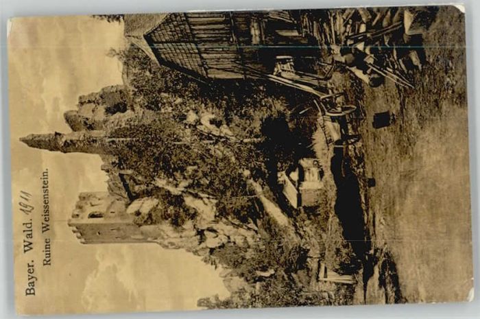 Deggendorf Donau Deggendorf Ruine Weissenstein x 1911