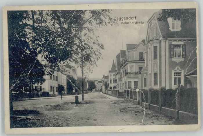 Deggendorf Donau Deggendorf Bahnhofstrasse x 1920
