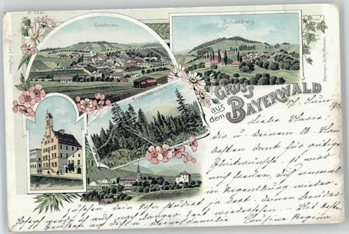 Grafenau Niederbayern Schönberg  x 1900