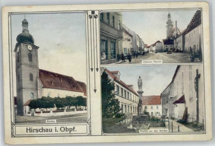 Hirschau Oberpfalz  ungelaufen ca. 1920