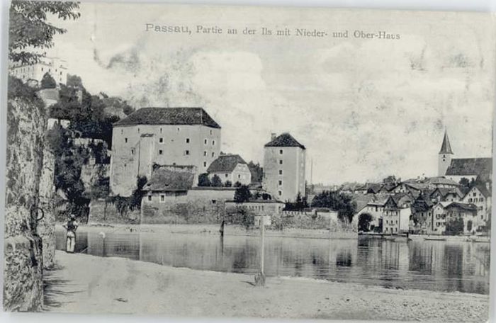 PAssAU Bayern Ils Niederhaus Oberhaus ungelaufen ca. 1910