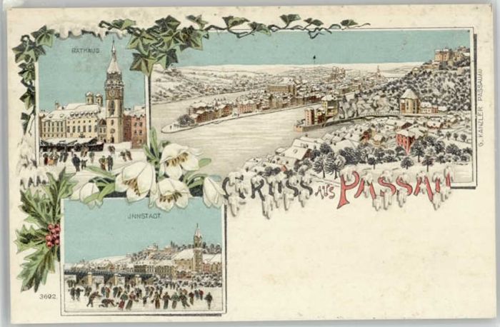 Passau Rathaus  ungelaufen ca. 1900